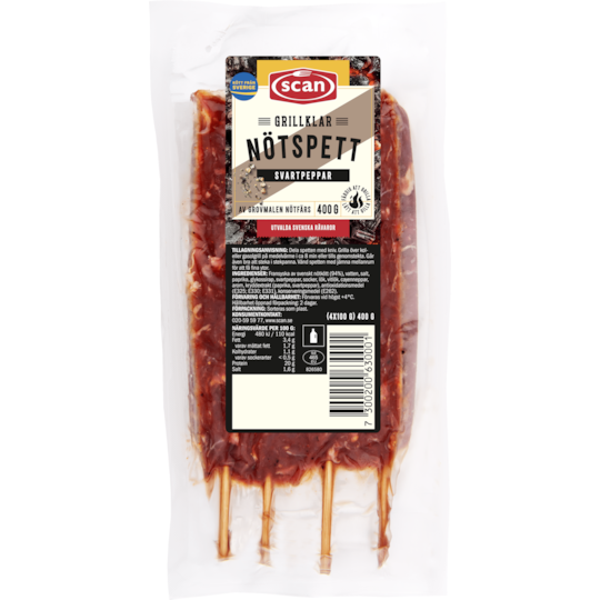 Nötspett Svartpeppar