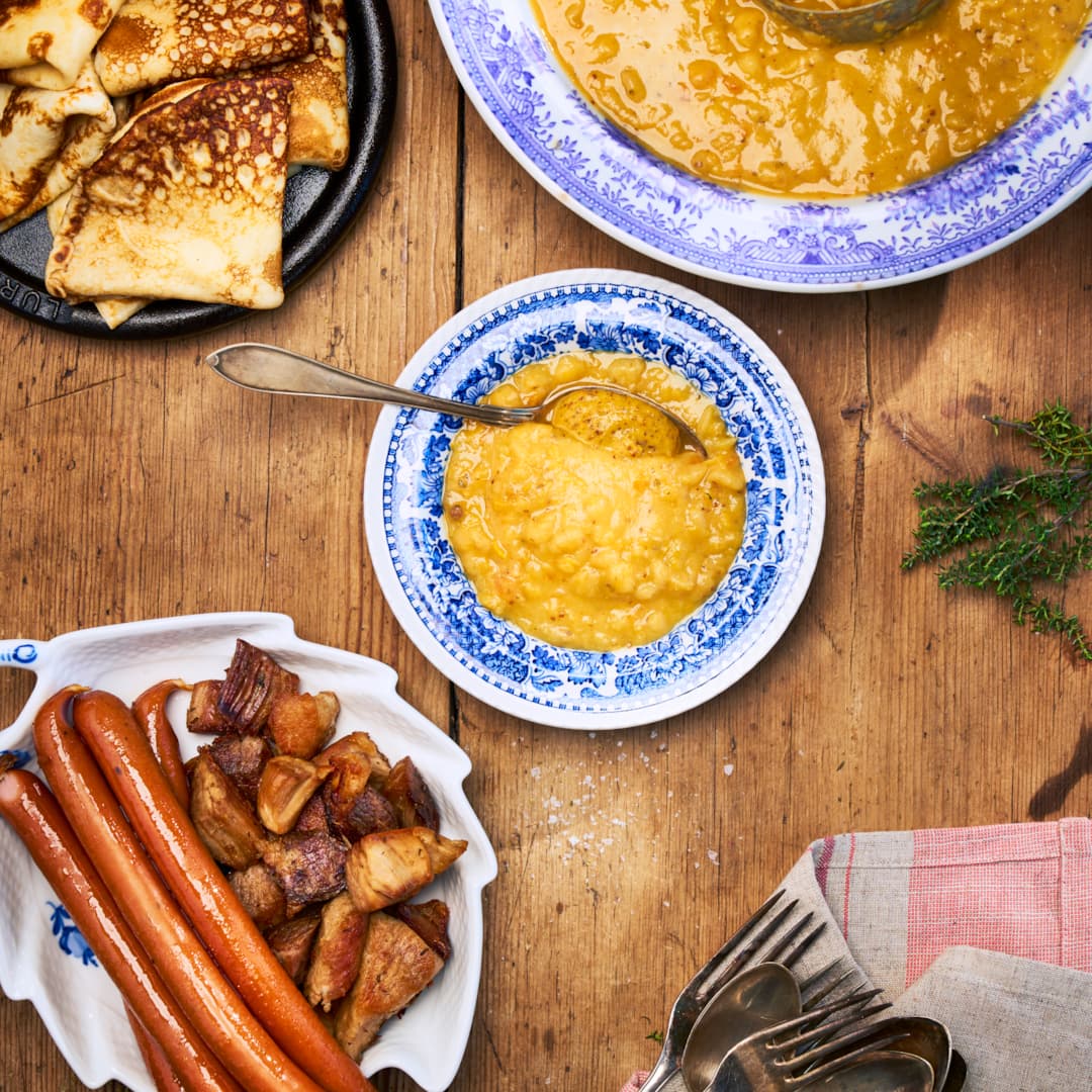 Ärtsoppa med fläskbog & salsiccia