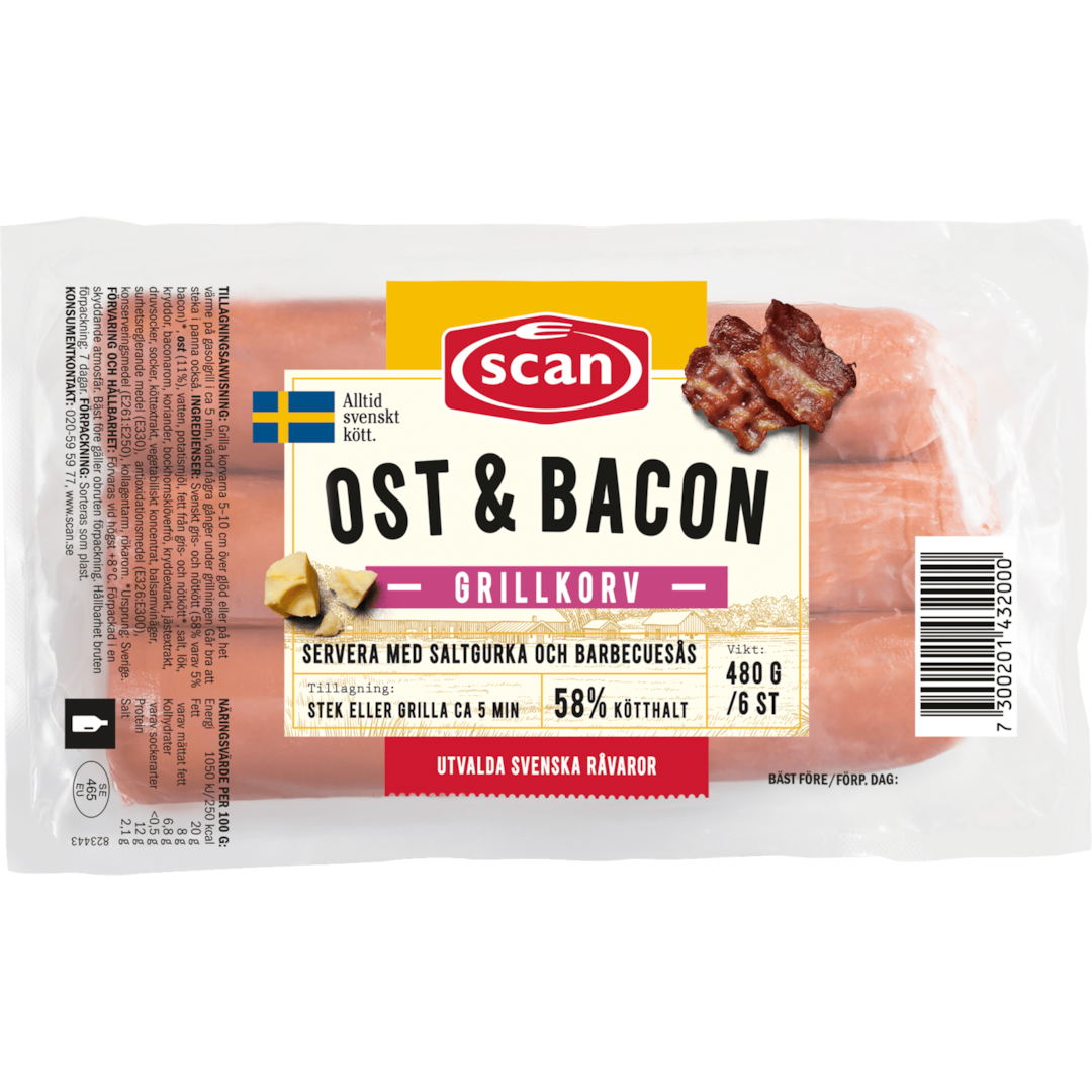 Grillkorv Ost&Bacon