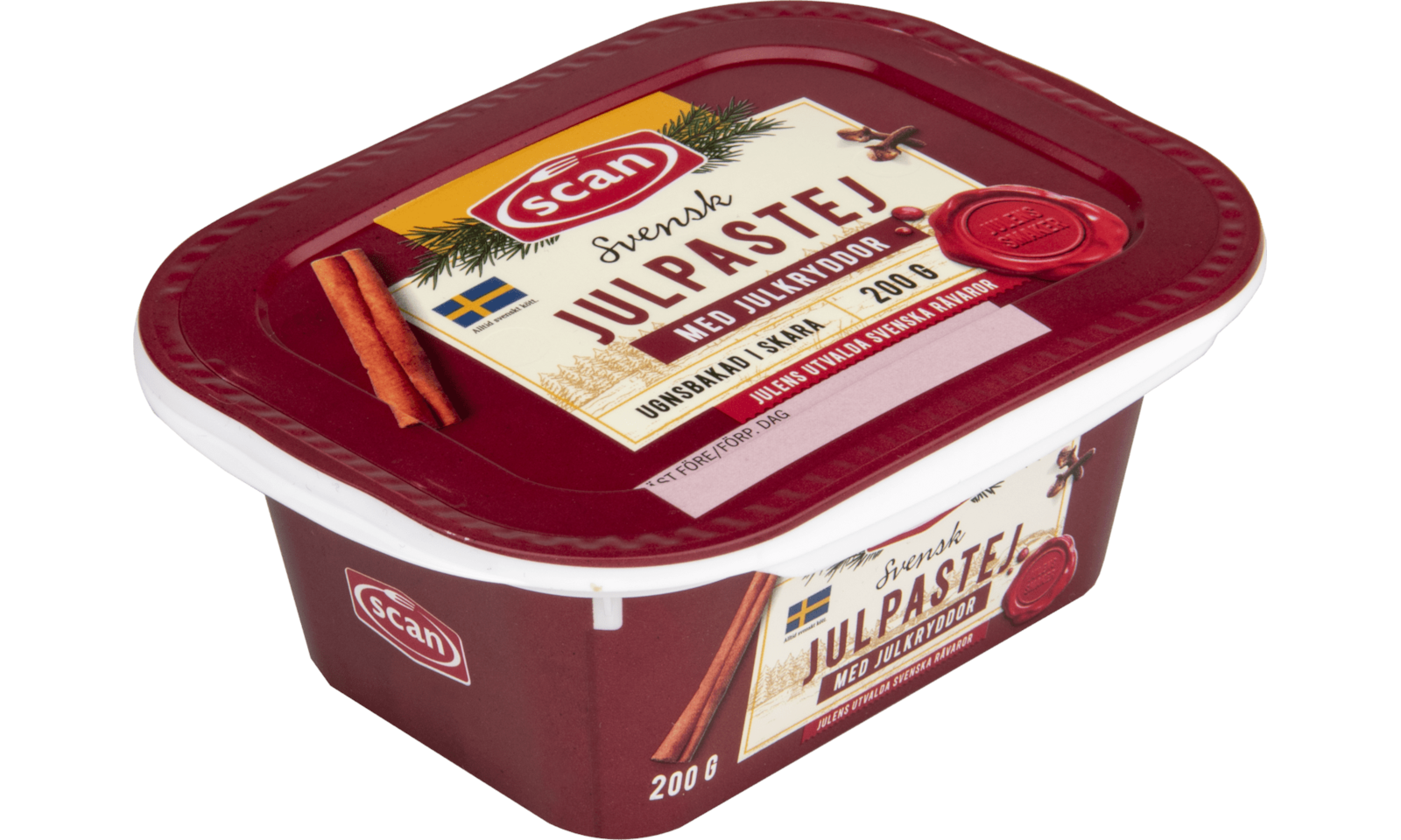 644746 Julpastej ugnsbakad 200g vinkel