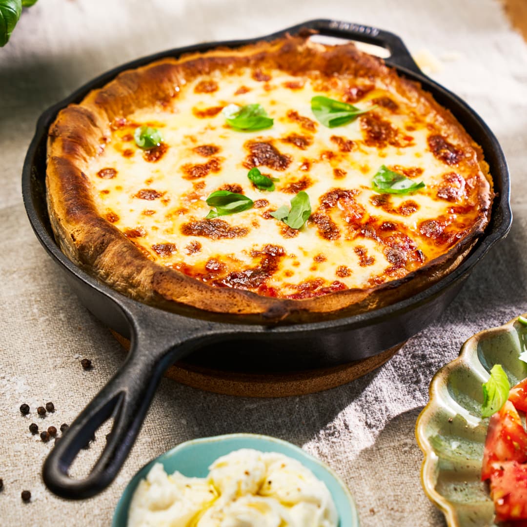 Deep Dish Pizza med Julskinka