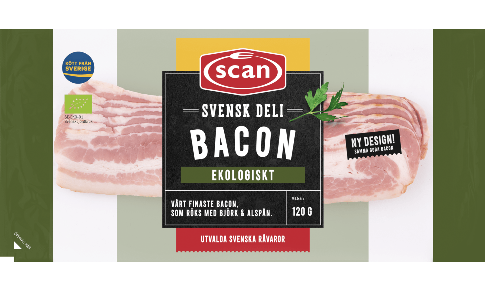 676836 Deli bacon ekologisk 120g ovan