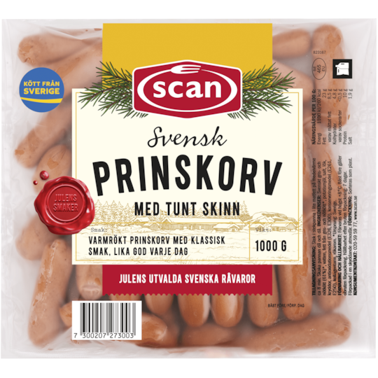 Prinskorv 1000g