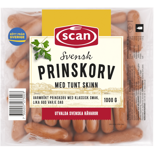 Prinskorv 1000g