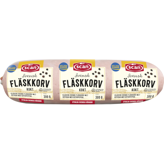 Fläskkorv kokt
