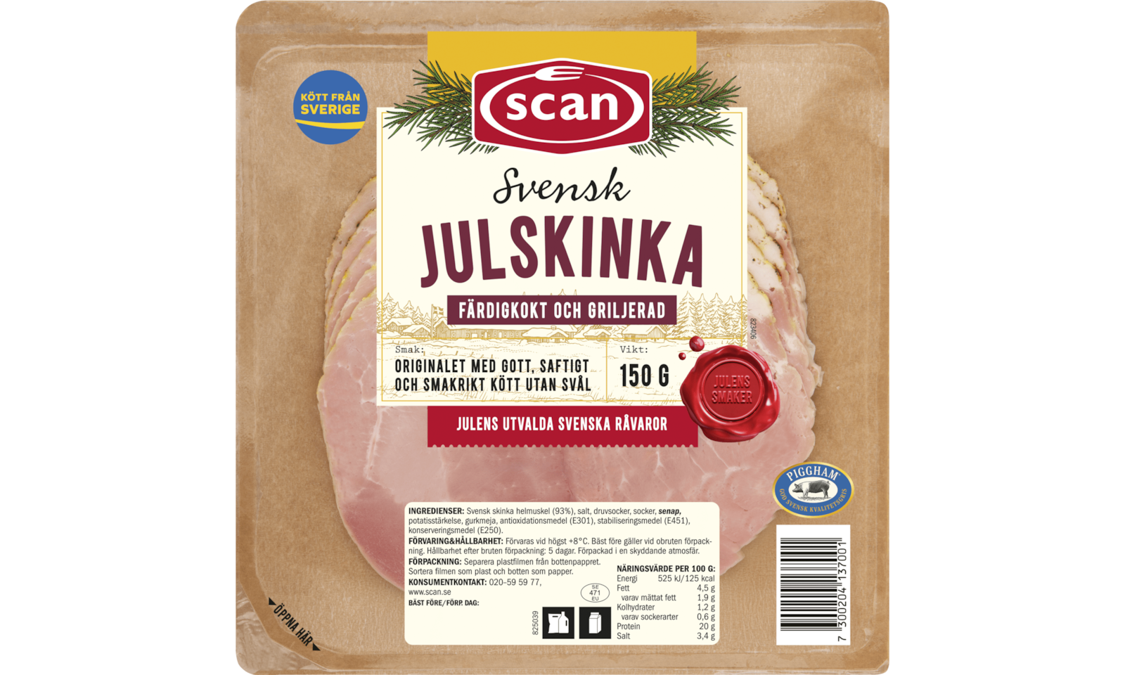 684137 Scan Julskinka Skivad 150gx6 v1