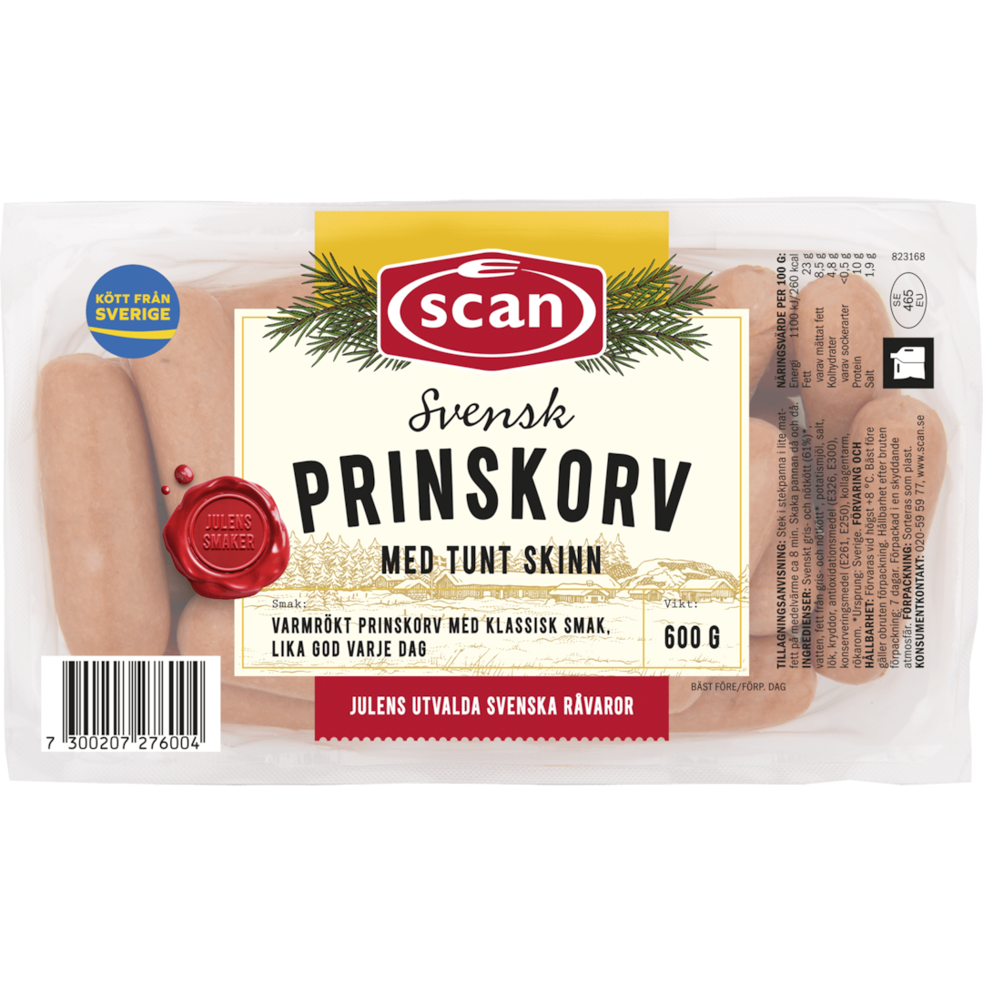 Prinskorv 600g