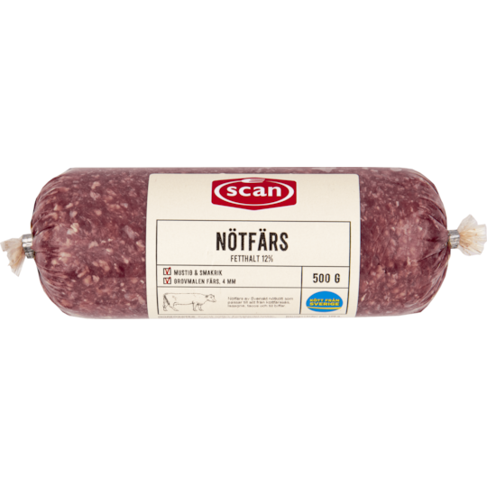 Nötfärs 12% 500 g