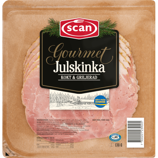 JULSKINKA GOURMET SKIVAD 130G