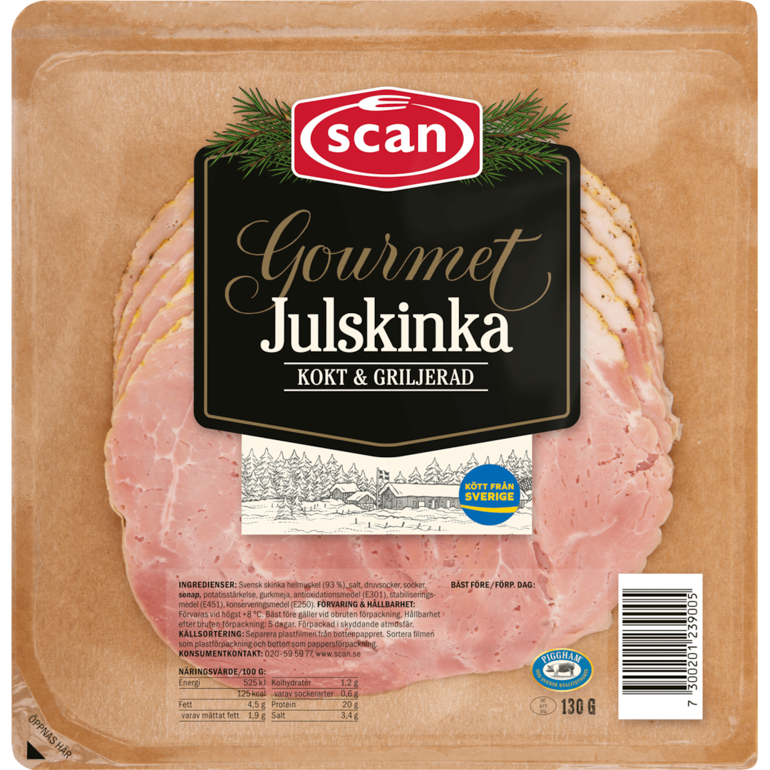 JULSKINKA GOURMET SKIVAD 130G