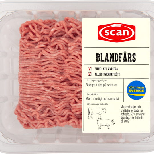 496862 Blandfärs 400g ovan