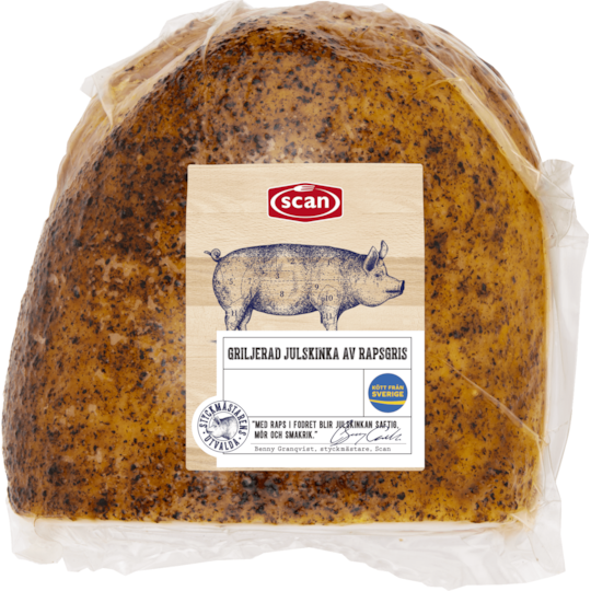 JULSKINKA GRILJERAD RAPSGRIS CA1,9KG