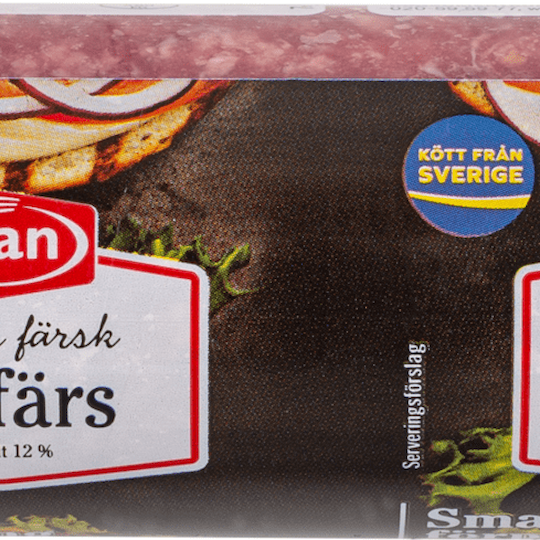 497720 Nötfärs 250g 12% ovan