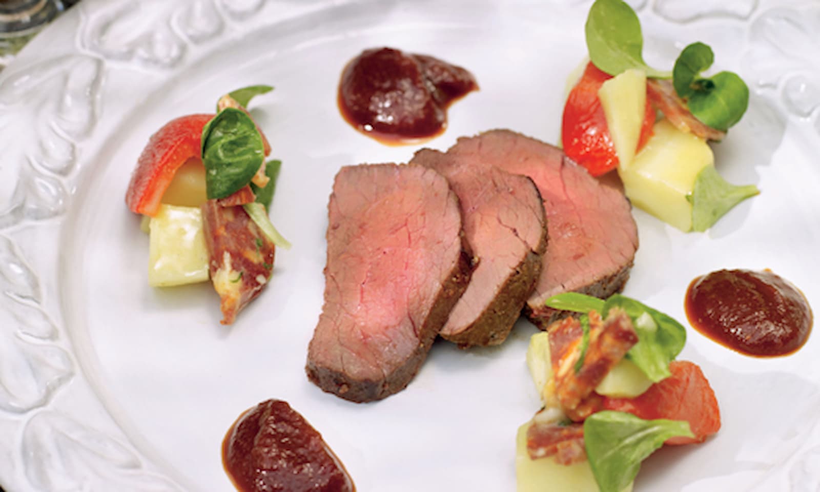 1820   Tendersteak BBQ. Sallad på potatis och chorizo