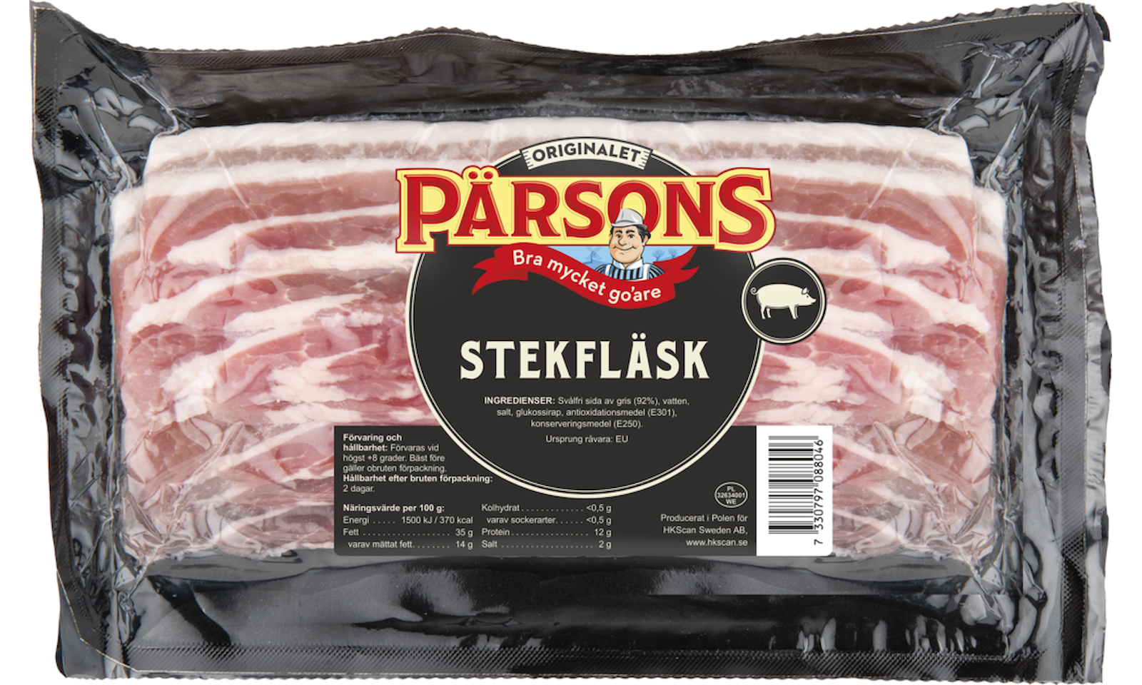 8804 STEKFLÄSK 350G PÄRSONS OVAN