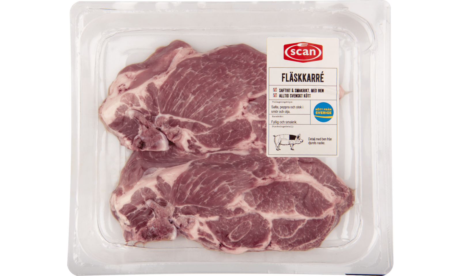 493032 Fläskkarre ovan