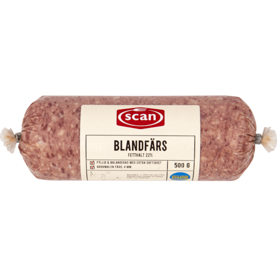Blandfärs 22% 500 g