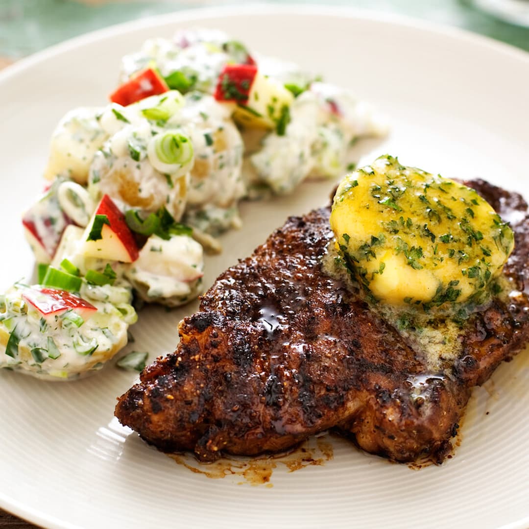 Grillad Karré med äppelpotatissallad