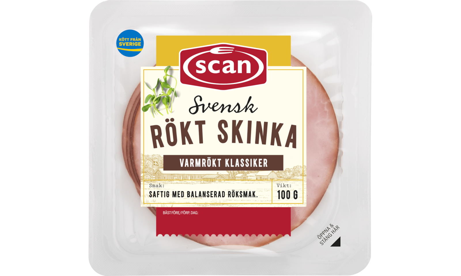 670827 Rökt skinka 100g ovan