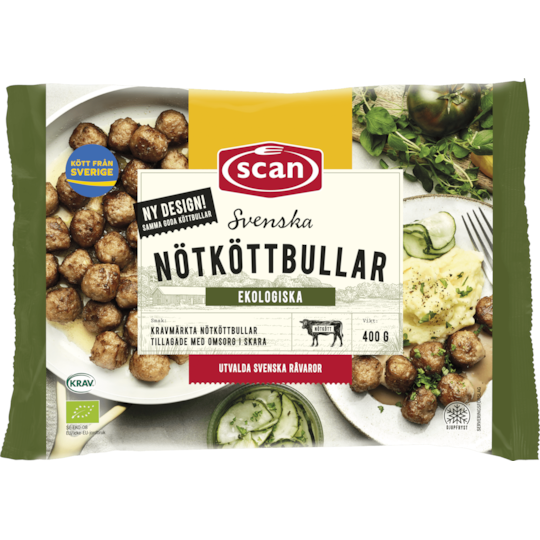 Ekologiska Nötköttbullar 400g