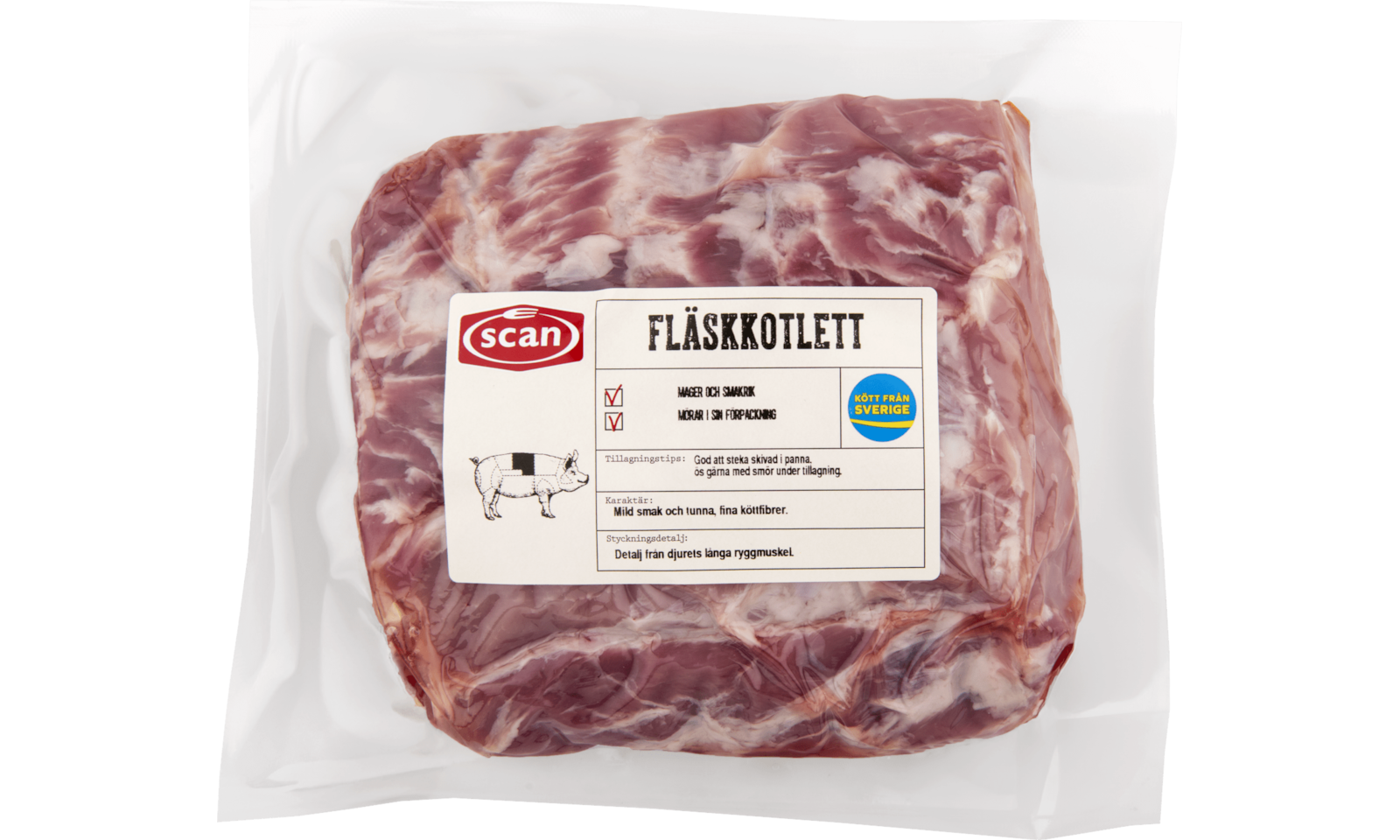 491923 Fläskkotlett hel ovan