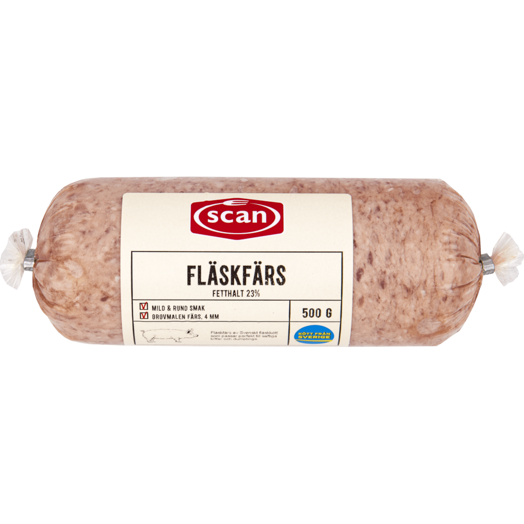 Fläskfärs 23% 500 g