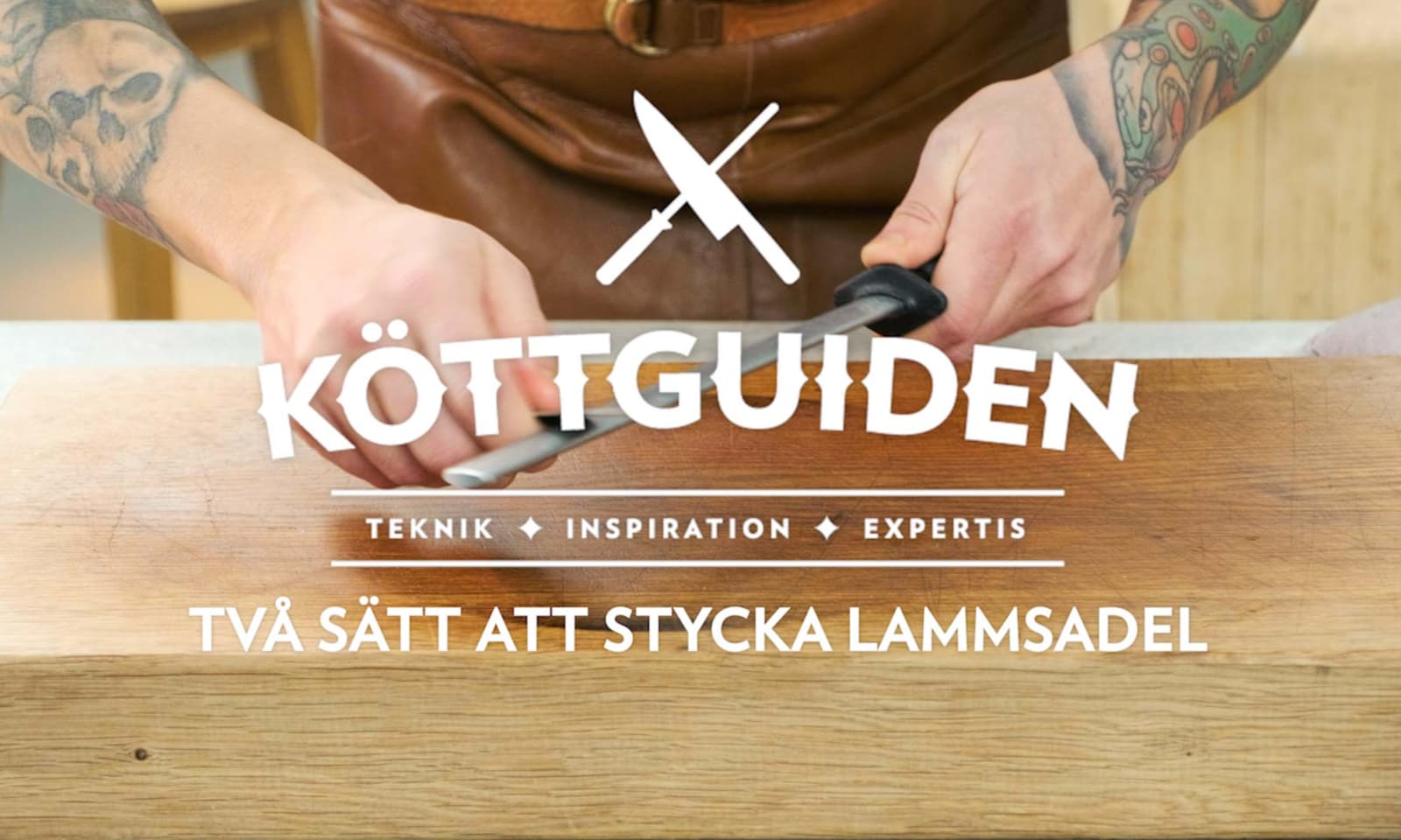 tva satt att stycka lammsadel