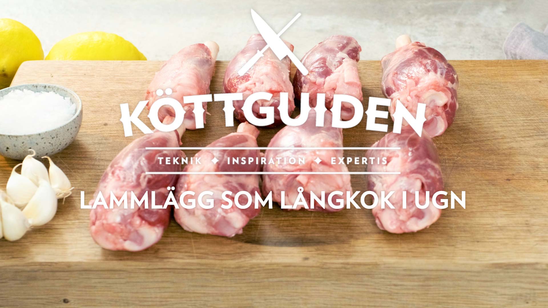Lammlägg som långkok i ugn