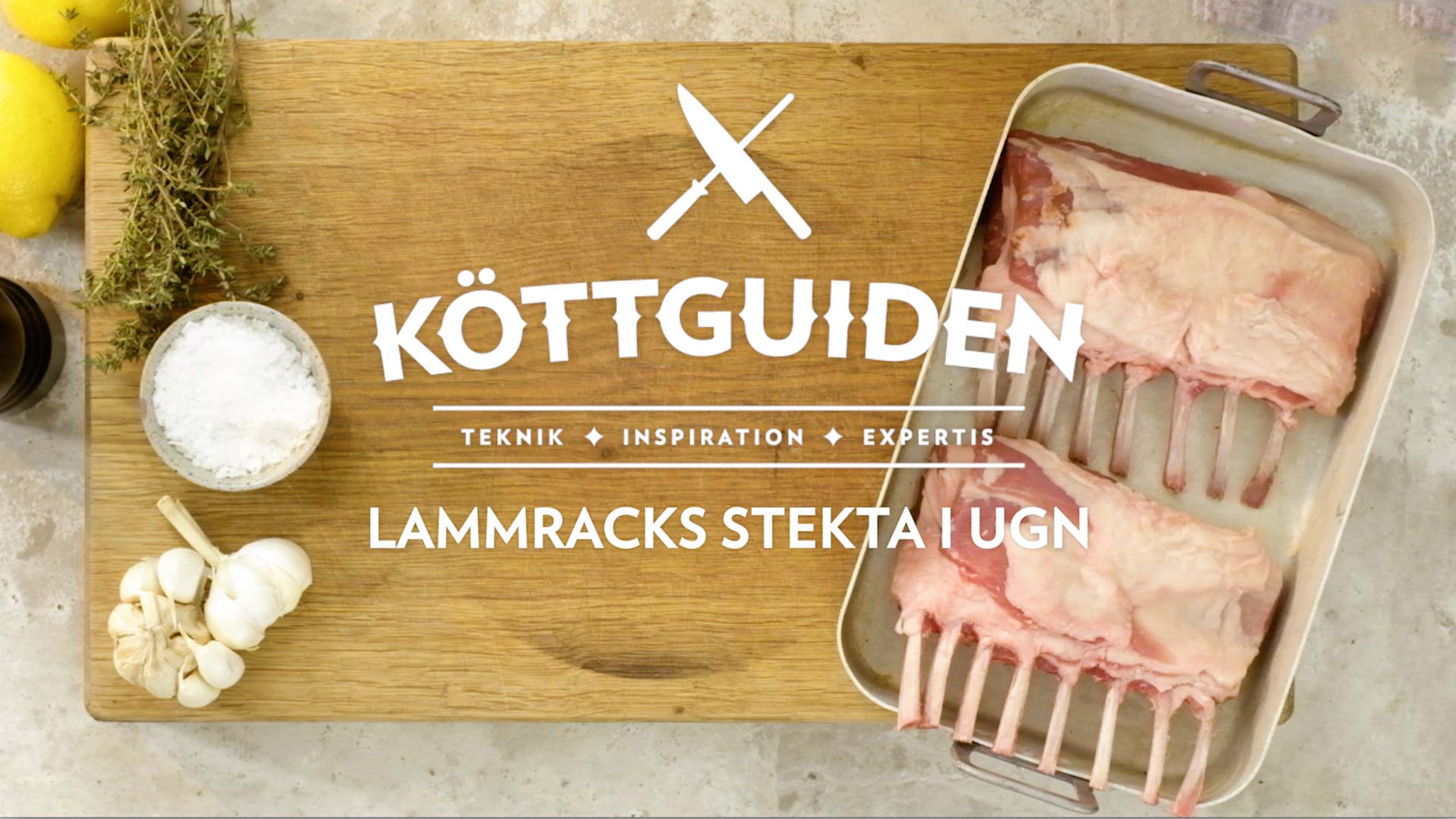 Lammracks stekta i ugn